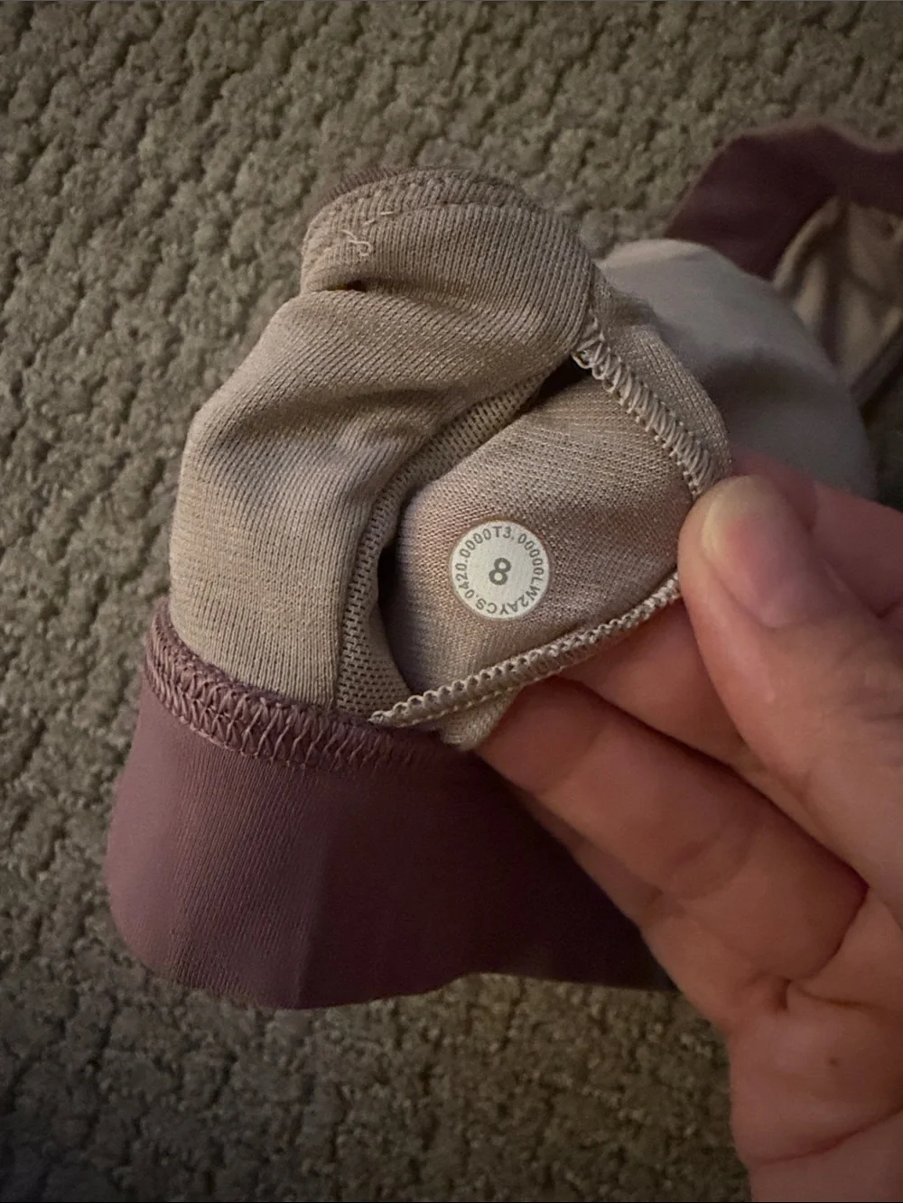 lululemon athletica Dusty Mauve Cross-Strap Sports Bra